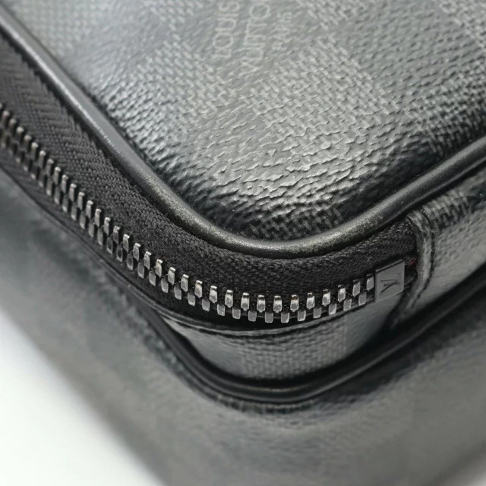 Louis Vuitton Utility Shoulder Graphite Damier Bag Black Messenger Canvas - Picture 5 of 8
